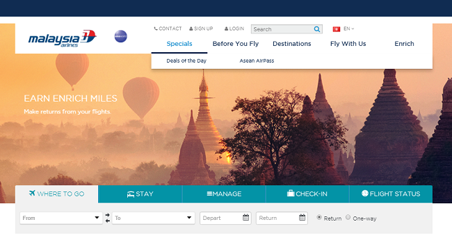 Enrich Miles: How To Use Malaysia Airlines Rewards?