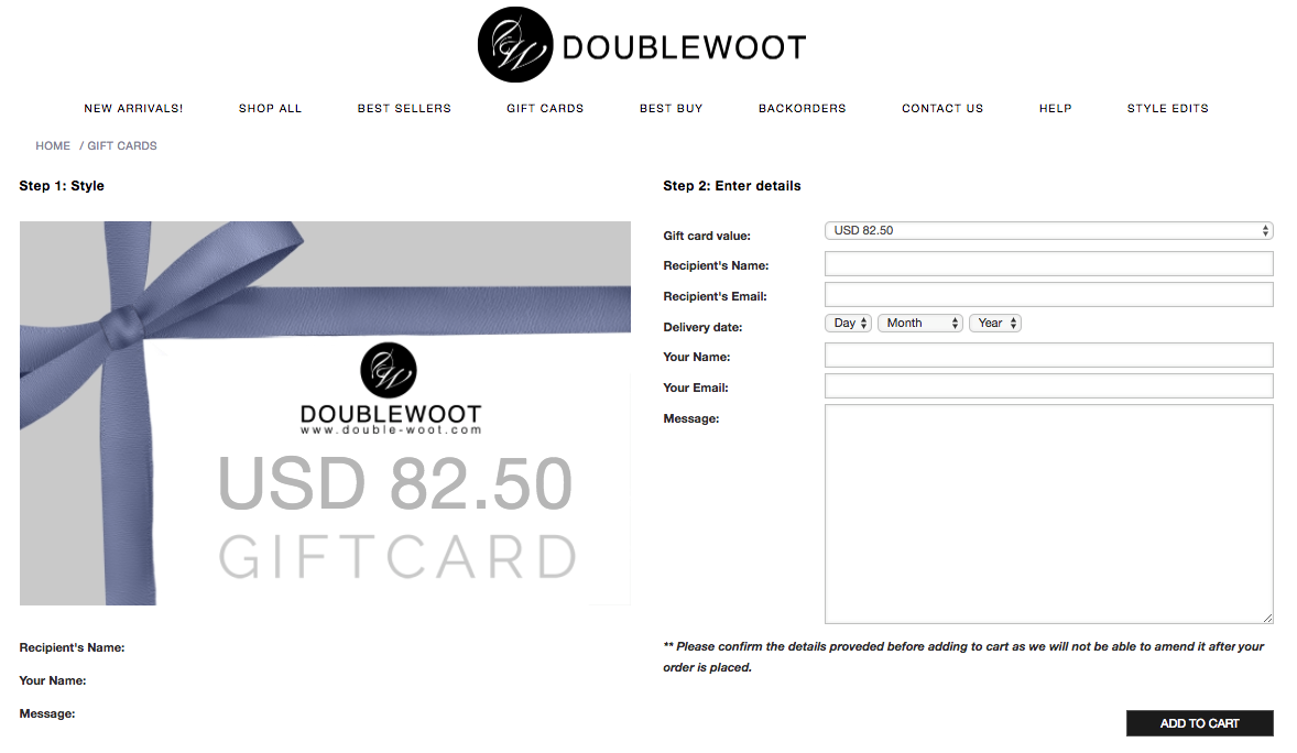 email gift vouchers