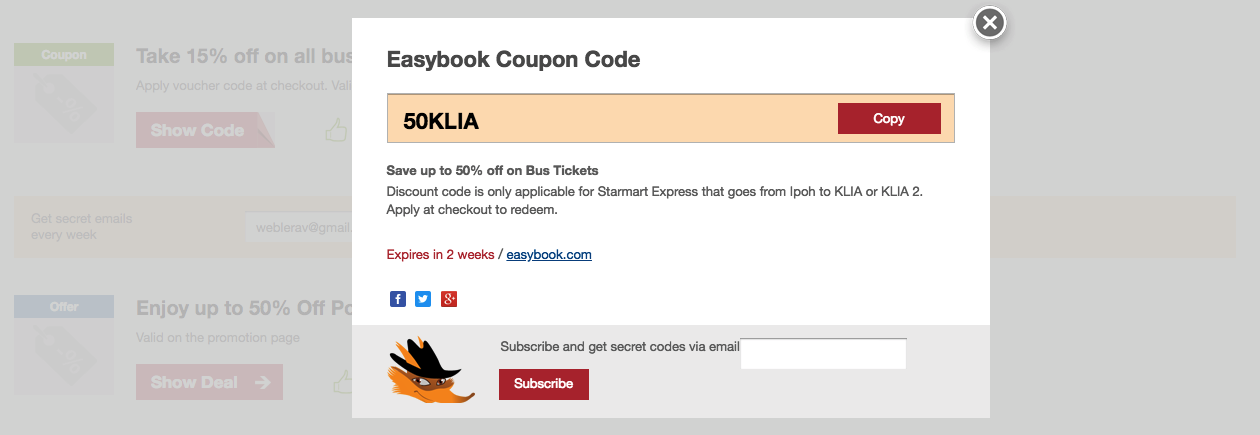 Easybook Coupon Code 70 Off March 2021 Ilovebargain More than 7500 bus tickets are booked on the largest online bus ticket booking portal from malaysia and singapore. easybook coupon code 70 off march