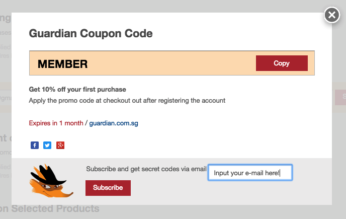 Guardian Promo Code November 2022 - ILoveBargain Singapore