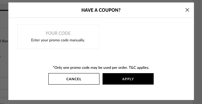 kor promo code